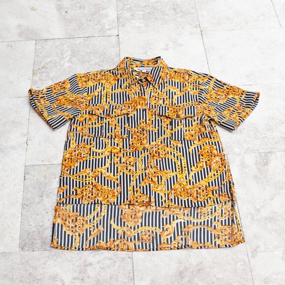 Walter Bakershort sleeve button front shirt with collar Size S - Picture 8 of 12